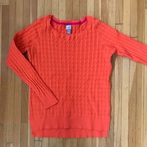 JCP Cable Knit Light Weight Sweater in Salmon